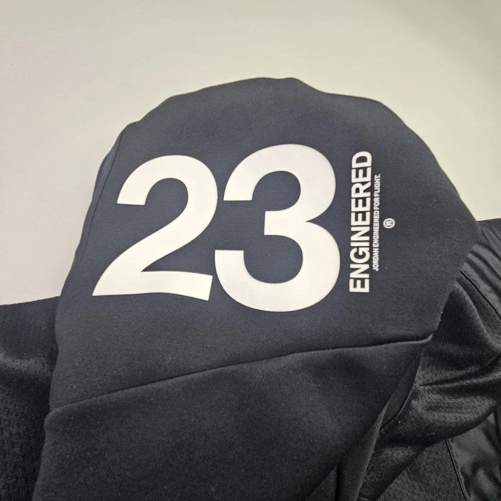 Jordan Jacket Men's XXL Black Full Zip Hoodie Engineered For Flight Mesh Paneled